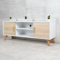 Living 2 Portes 140X36X52cm Beige – Image 2