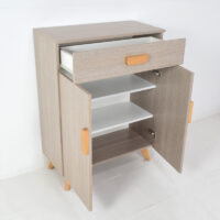 Porte Chaussure un tiroir Décor Grège – Image 2