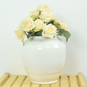 Vase a fleur décoratif en grès Arrondie